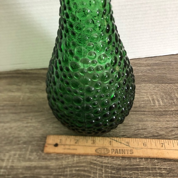 Vtg Empoli Italy Hobnail Genie Bottle with Stopper - Picture 14 of 17